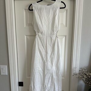 Linen White Dress